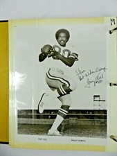 Dallas Cowboys Tony Hill Autographed 8x10 B&W PHOTO  AUTOGRAPH
