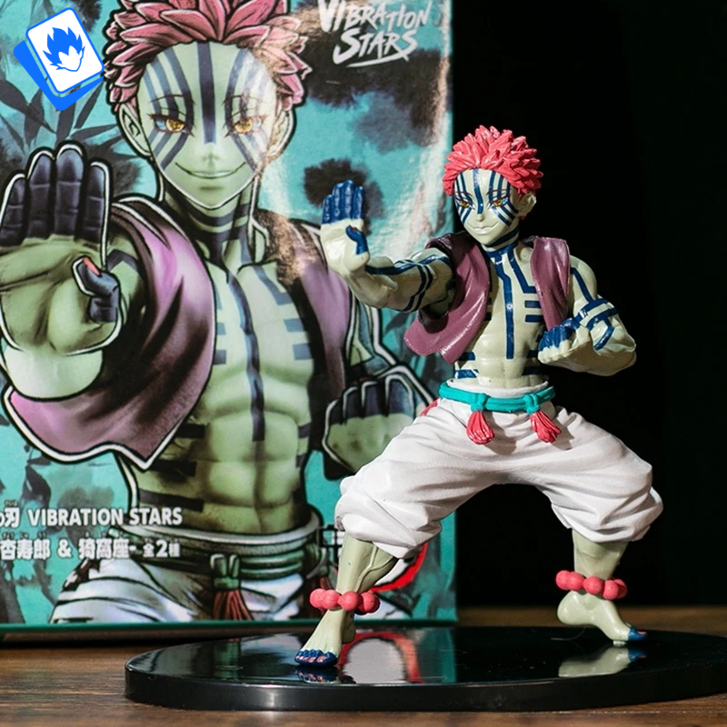 Akaza Action Figure 15 cm - Anime Figura Modello Kimetsu No Yaiba PVC Statua Modello da Collezione Decorazioni per la Casa