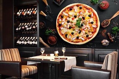 3D Frische Pizza C5234 Geschäft Tapete Wandbild Fototapete Handel Ann