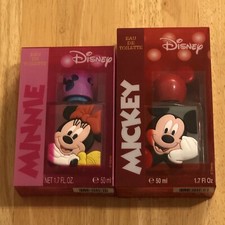 Disney Minnie Mickey 1.7 FL. OZ. EDT Spray. Vintage. Decorative Bottles