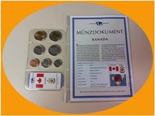 DAS GELD DER WELT MDM Kanada (Dollar)  KMS + Dokument 7 M&uuml;nzen Variante TOP