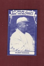 WILBERT ROBINSON, Dodgers TCMA All-Time Greats TYPE 3 strip card (NOT postcard)A