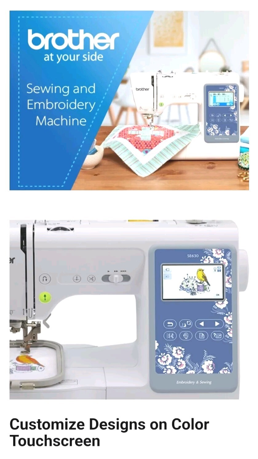 BROTHER SE630 ☆ Computerized Sewing and Embroidery Machine ☆ BNIB