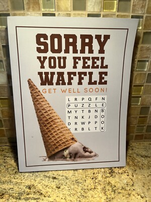 Sorry You Feel Waffle: Get Well Soon! Jo Puzzled - Mazes, Word Search, Sudoku,