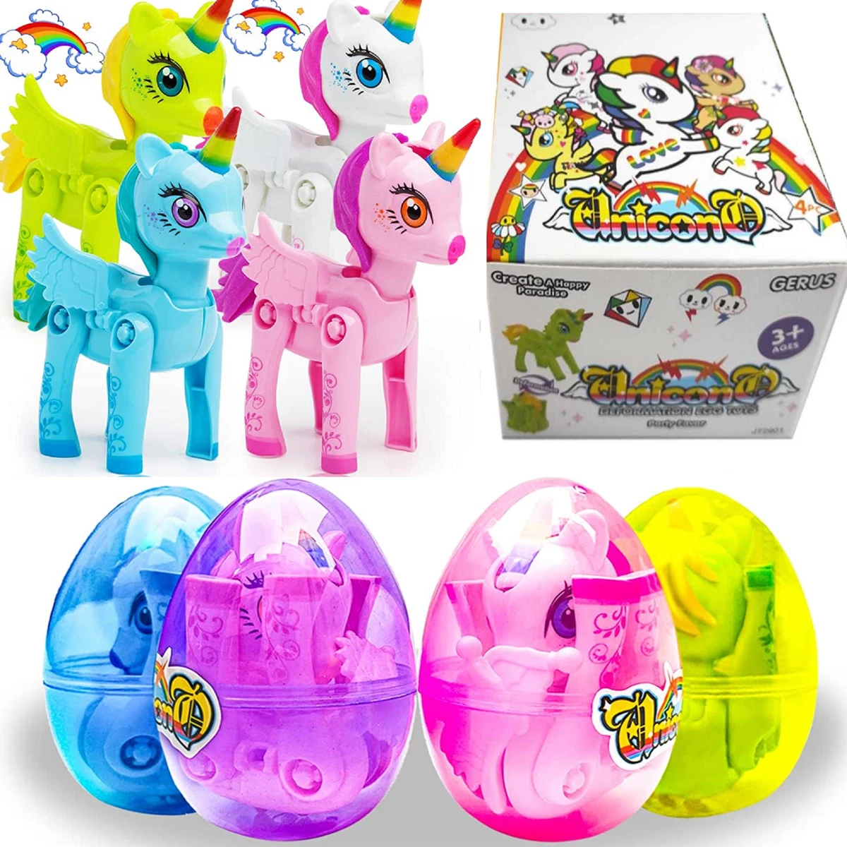 Christmas Unicorn Eggs Toys for 3 4 5 6 7 8 9 Year Old Girls Birthday Gifts  Kids