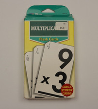 Vintage 1989 Step Ahead Multiplication Flash Cards - Classic Educational Tool