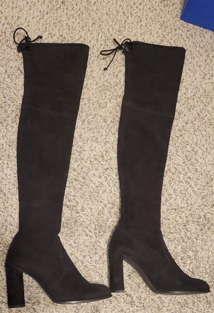 Stuart weitzman hiline boots clearance black