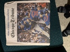 Chicago Tribune Cubs 2016 World Series Champs Newspaper complete and unread