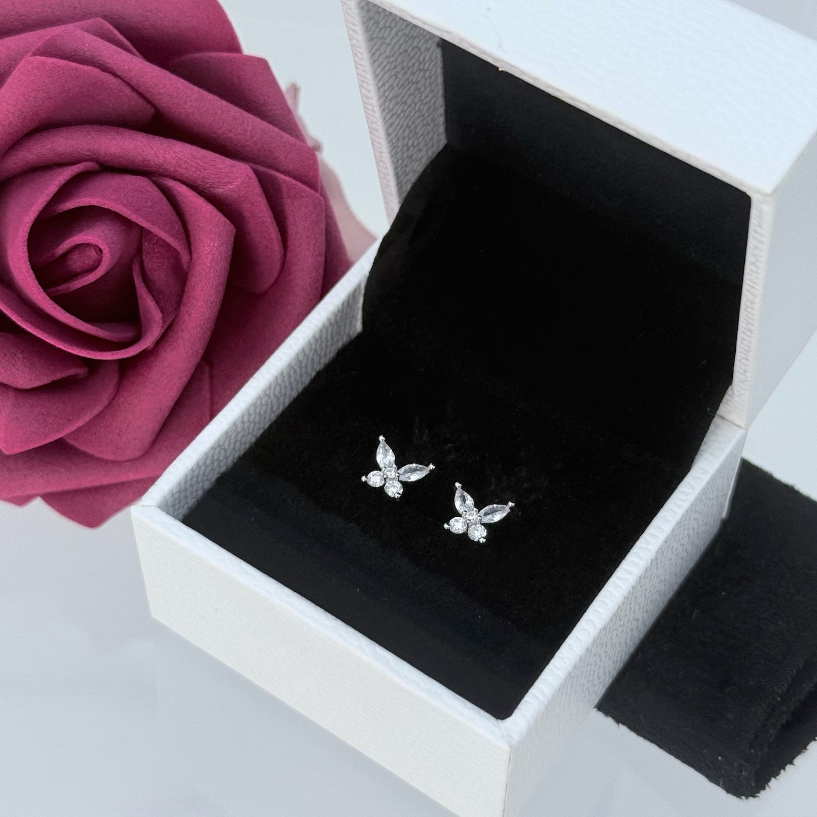APM Monaco Butterfly Stud Earrings, #AE13732OX, Valentine's Day Gift
