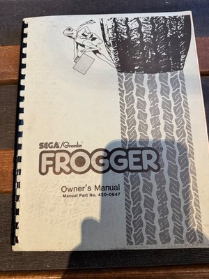 Vintage Frogger Arcade Owner s Manual Sega / Gremlin 420-0647 Original Used