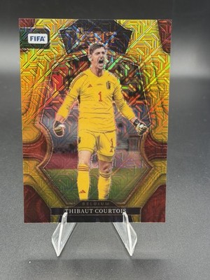 2022-23 Panini Select FIFA Thibaut Courtois Gold Mojo Mezzanine #/10 Belgium  