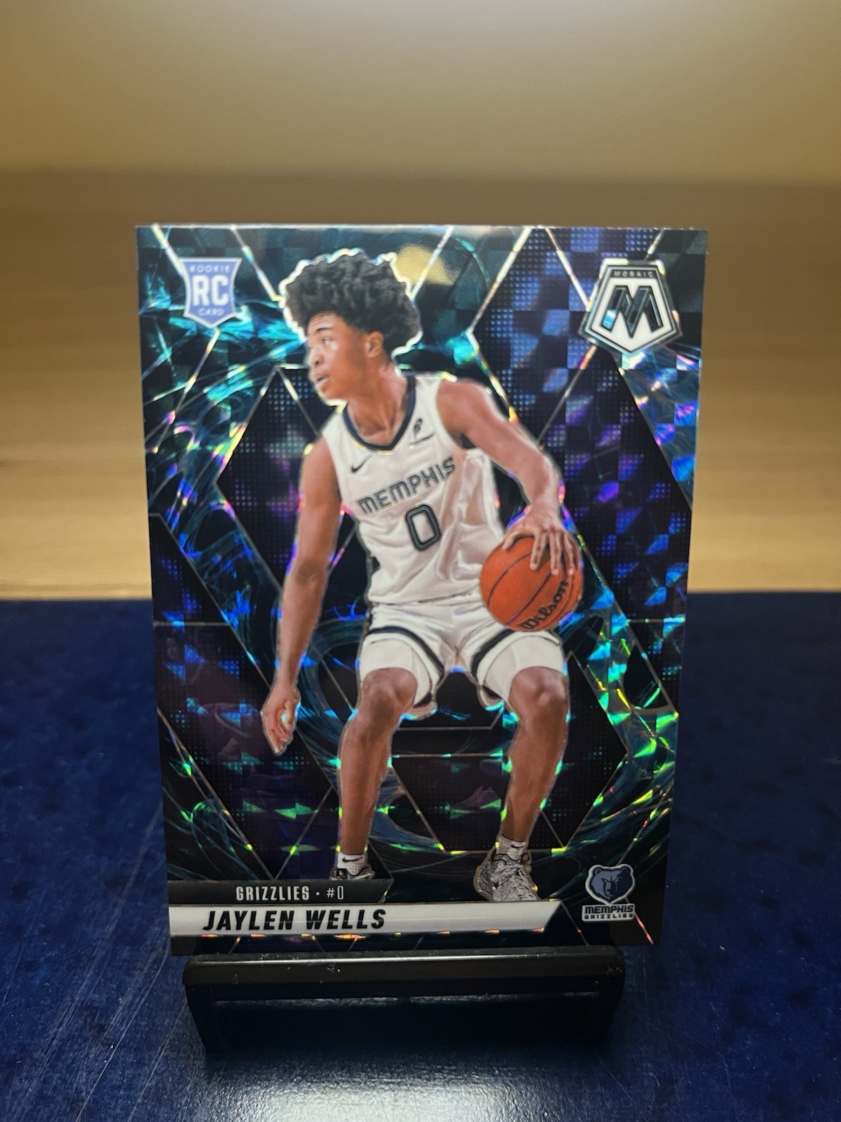 Jaylen Wells 2024-25 Panini Mosaic - Rookies #240 Genesis Mosaic Prizm (RC)