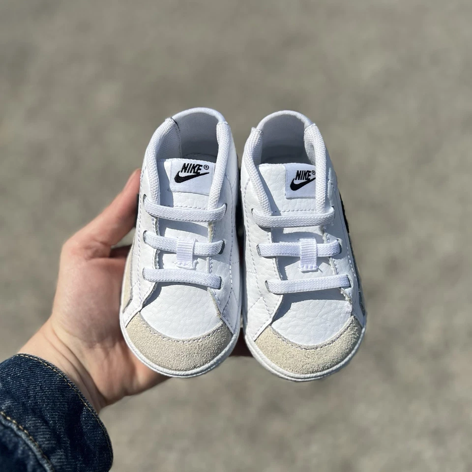 Nike Blazer Mediano Bebé Talla 4C Blanco Infantil Suela Suave Zapato Tenis Calzado #USADO Foto 4 de 4