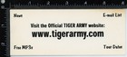 Vintage 2001-02 Sticker TIGER ARMY American Psychobilly Nick 13 Hellcat Records — photo 2