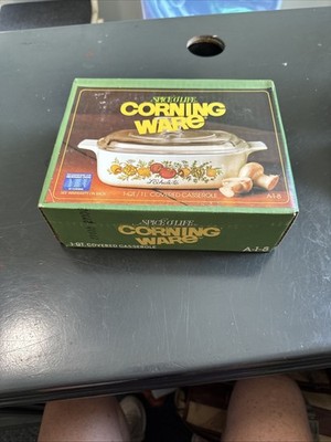 VINTAGE CORNING WARE 1 QT COVERED SAUCEPAN CASSEROLE SPICE O LIFE NIB 2601