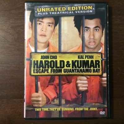 Harold & Kumar Escape From Guantanamo Bay DVD 2008 Unrated Edition