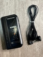 Vintage Memorex AM/FM Stereo Portable Pocket Radio MR4240 Tested Fast Ship