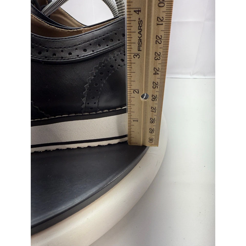 Zapatos de plataforma Torrid Wingtip Oxford para mujer talla 9,5 WW negros de imitación de cuero Foto 2 de 4