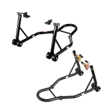 Motorcycle Stand Lift, 1100lbs Capacity Front Rear Combo Stand Lift, Front Wheel