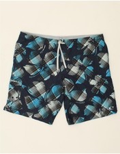 O'NEILL Mens Swimming Shorts XL Navy Blue Floral Polyester RQ05