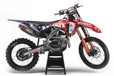 Custom MX Graphics Kit Honda CRF 250 450 Honda ALL MODELS Modified Red mxgp