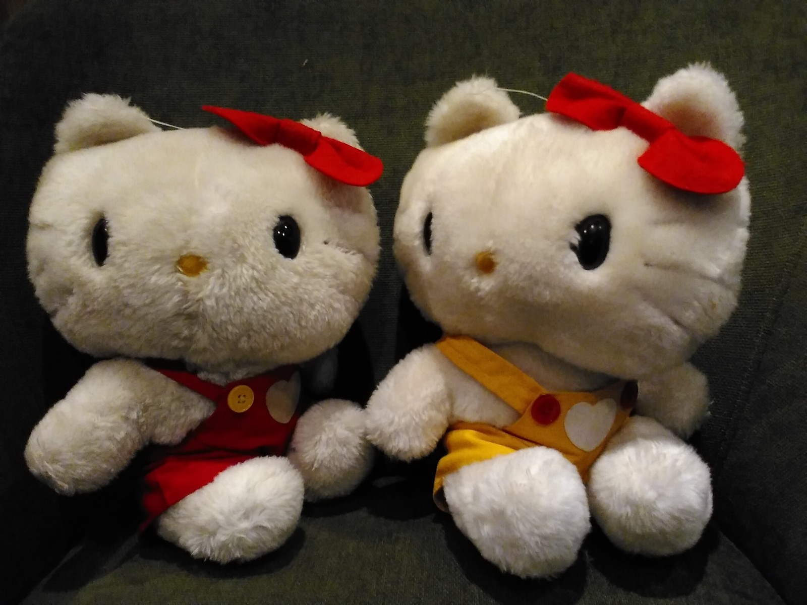 VINTAGE Musical Box Hello Kitty Child Guidance Plush Stuffed Animal 1983 LOTLot of 2