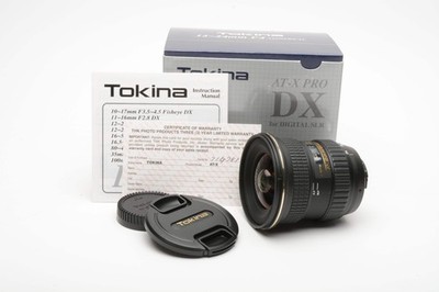 Tokina 12-24mm f4 AT-X124 Pro DX wide zoom for Nikon, Mint, Boxed