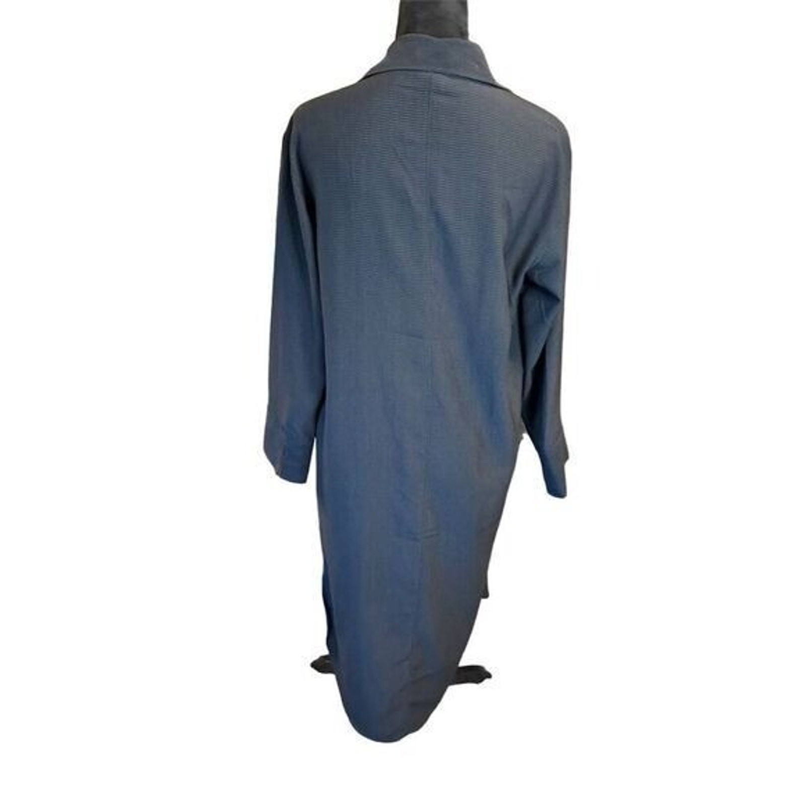 H&M Women's Black Long Sleeve Button-Down Midi Shirt Dress XS thumbnail 5