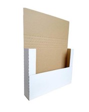 50 Pack 11 1/8" x 8 5/8" x 2" Cardboard Easy-Fold Shipping Box Mailers, Lette...