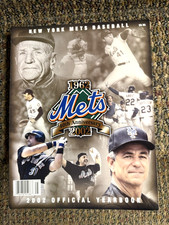 2002 NY Mets 40th Anniversary Official Baseball Yearbook Nice MINT Condition