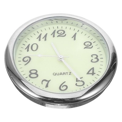 Mini Quartz Clock for Car Dashboard Analog Decorative Clock Dark Feature Easy...