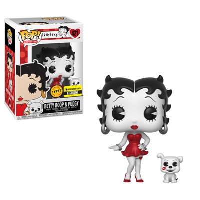 Betty Boop W/ Pudgy Black And White , Red Chase #421