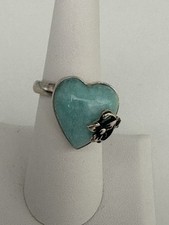 Silver RING 950 Peruvian Handcrafted With natural turquoise Stone