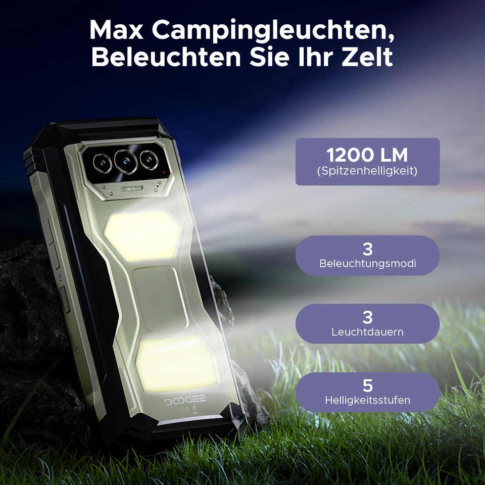 DOOGEE VMAXS 5G Outdoor Handy Ohne Vertrag 24GB+256GB 22000mah 6,58" Smartphone - Bild 4 von 4