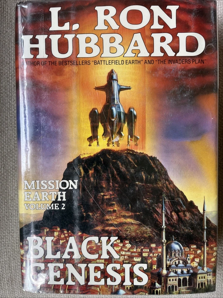 Mission Earth HCDJ Books L. Ron Hubbard Vol 2 3 Lot *1st Edition* Vintage - Image 2 of 4