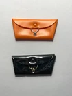 Vintage Barbie CLUTCH PURSES - BLACK & ORANGE - EUC (1960s)