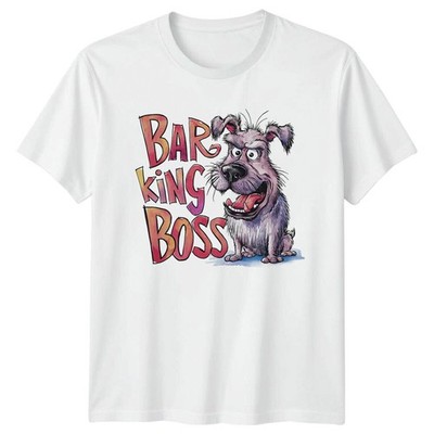 Lustiges Hunde-T-Shirt Barking Boss Neuheit Tierbesitzer Shirt ''BARKING BOSS''
