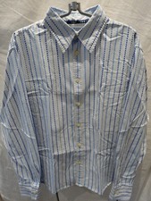 Mens Paul Smith Jeans Long Sleeve Shirt Size L Pit To Pit 22" Good Condition