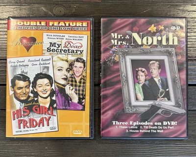Lot of 2 DVDs Mr & Mrs North (3 Episodes) | Double Feature Movies 1940s & 1950s