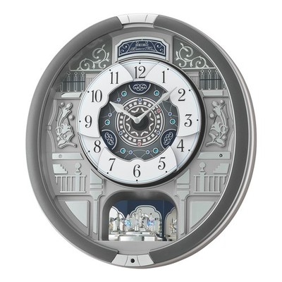 Seiko Melodies in Motion Wanduhr - Stündliche Melodien & Lichter - QXM366S