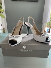 Peter Kaiser Slingback-Pumps, neu, elfenbeinf...
