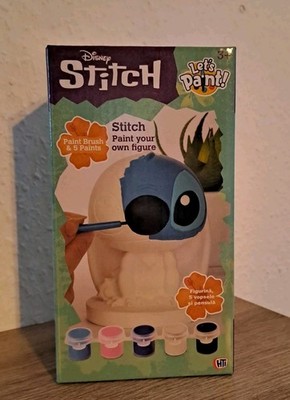 Disney Stitch zum bemalen aus Gips 11 cm Malset mit Farben & Pinsel Let´s Paint