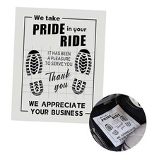 100Pcs Paper Floor Mats for Cars, Disposable White Automotive white 100pcs