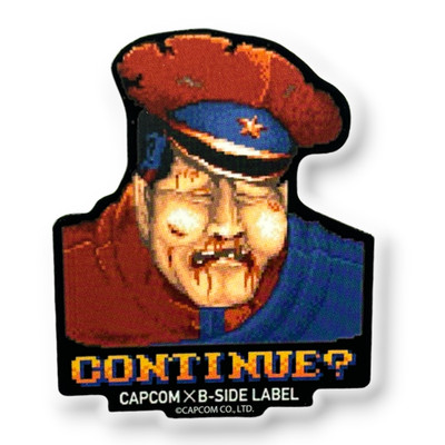 Street Fighter M. Bison  Continue?  CAPCOM   B-Side Label Sticker