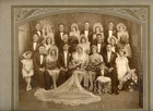 Antique Brooklyn Wedding Party Photo Judrich Studio 1910s 1920s