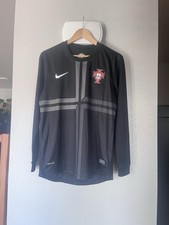 Camiseta de fútbol Portugal 2013 manga larga negra visitante grande L