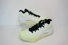 NEW AIR JORDAN ZION 3 NO GUTS GS WHITE/BLACK/BARELY VOLT GLOW SOLE TRAINER UK4.5