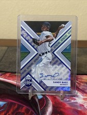 2018 Panini Elite Extra Edition Aspirations Blue /50 Sandy Baez #147 Auto