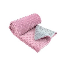 Minky Dot Baby Blanket Lightweight Cotton Receiving Blanket For Newborns