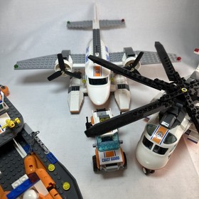 LEGO City Coast Guard Lot Boat Helicopter Plane Truck Bundle Vehicles